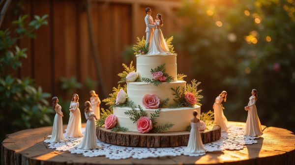 10 figurines uniques et créatives pour sublimer votre gâteau de mariage